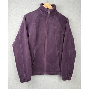 Columbia Sportswear Purple Full Zip Fleece Jacket Womens Medium M